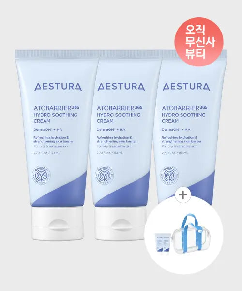 [AESTURA] Atobarrier365 Hydro Soothing Cream 80ml x 3 / 아토베리어365 하이드로 수딩크림 80ml X 3개