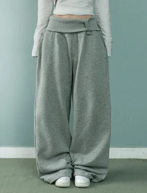 [LOOXP] Folding Twill Eyelet Training Long Pants Grey / 폴딩 트윌 아일렛 트레이닝 롱팬츠 그레이