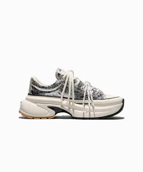 [CONVERSE] Run Star Crush Crinkle Leather Silver A24282C / 런스타 크러쉬 크링클 레더 실버 A24282C