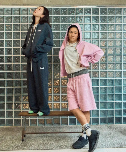 [EEUT] EEUT BASIC WASHED SWEATPANTS / CHARCOAL