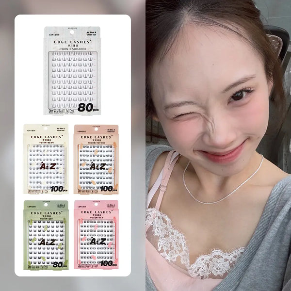 [soo ador] Suador No-Glue Clean Cut Edge Lash (9 Types) / [NEW지원콜라보단독] 수아도르 노글루 클린컷 앳지래쉬 9종 택1(오브제+트위저/단일)