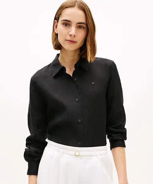 [TOMMY HILFIGER] Basic Linen Shirt / 베이직 린넨 셔츠 (T22G3WSH081WT1BDS)
