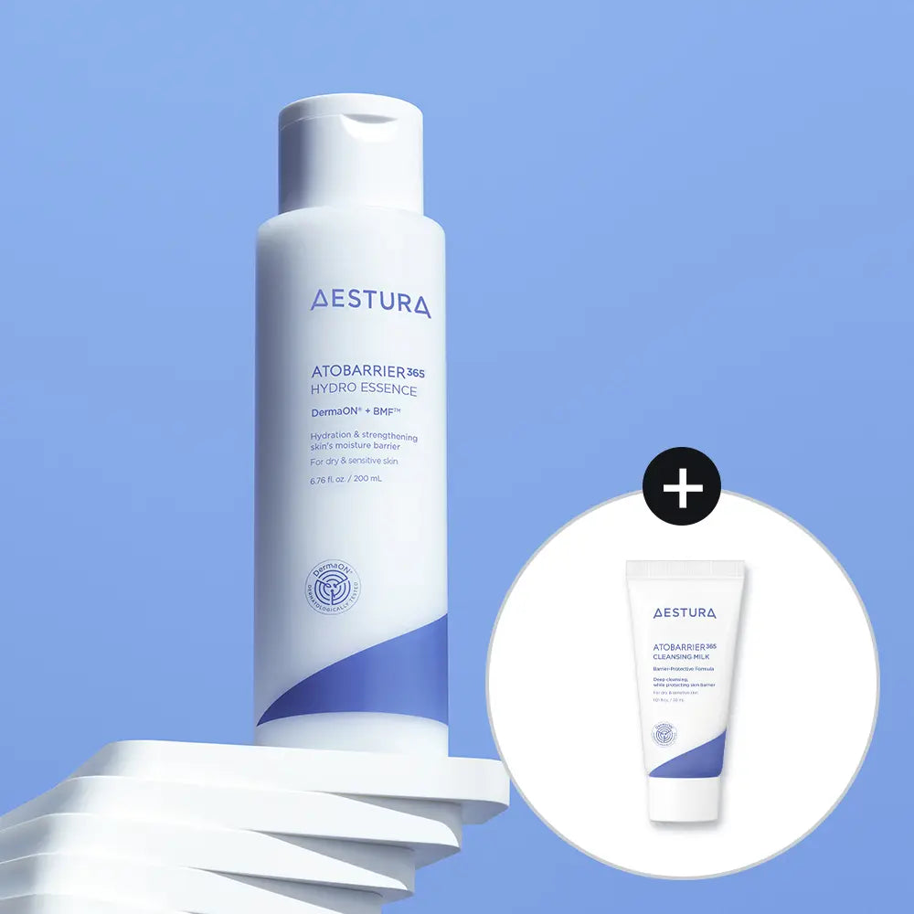 [aestura] AESTURA Atobarrier365 Hydro Essence 200ml (+Cleansing Milk 30ml) / 에스트라 아토베리어365 하이드로 에센스 200ml 기획(+클렌징밀크 30ml)