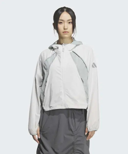 [ADIDAS] Terrex Xploric Windbreaker Jacket - Grey/Wonder Sage / 테렉스 엑스플로릭 윈드브레이커 재킷 - 그레이:원더세이지 / KD4376