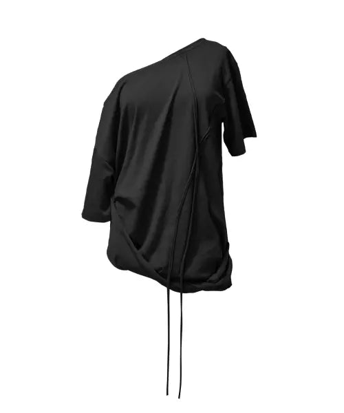 [JUNGDO] TILT OFF-SHOULDER TOP . BLACK