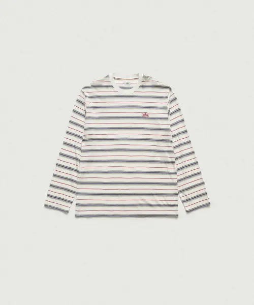[THEBARNNET] Lang Stripe Overfit T-shirt_Ivory