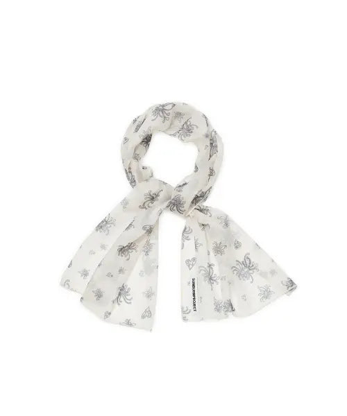 [SUNBURNPROJECT] RAW INK SHEER MUFFLER, BEIGE