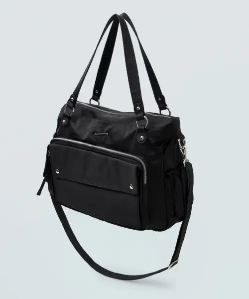 [PIARI] Contour Two-Way Shoulder Bag(Black) / 컨투어 투웨이 숄더백(블랙)