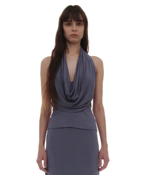 [PARTIMENTO WOMEN] PWC CAWL HALTER NECK TOP_9COLOR / PWC 카울 홀터넥 탑_9컬러