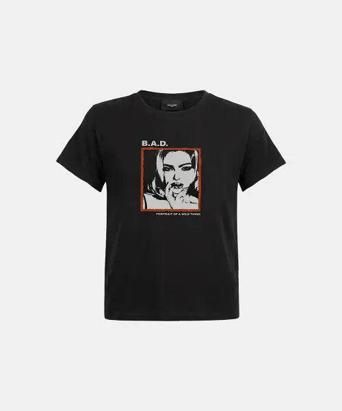 [BADBLOOD] B.A.D. Frame Gals Short Sleeve T-Shirt - Black