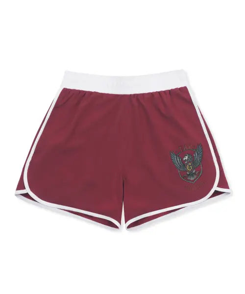 [GLACK] Color Block Uniform Shorts (Burgundy) / GHPTAR001 컬러 블록 유니폼 쇼츠 (BURGUNDY)