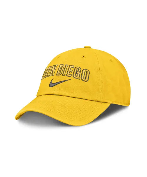 [FANATICS] San Diego Padres NIKE PRIMETIME CLUB UNSTRUCTURED ORGANIC COTTON CAP - Amarillo / 샌디에고 파드레스 나이키 프라임타임 클럽 언스트럭처 오가닉 코튼 캡 - 아마릴로