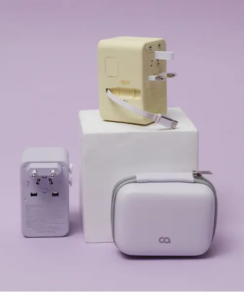 [OA] Pocket Roll Multi Adapter for Overseas Travel / 포켓롤 멀티 어댑터 해외 여행용 멀티탭 휴대용 고속충전 변압기 돼지코 플러그