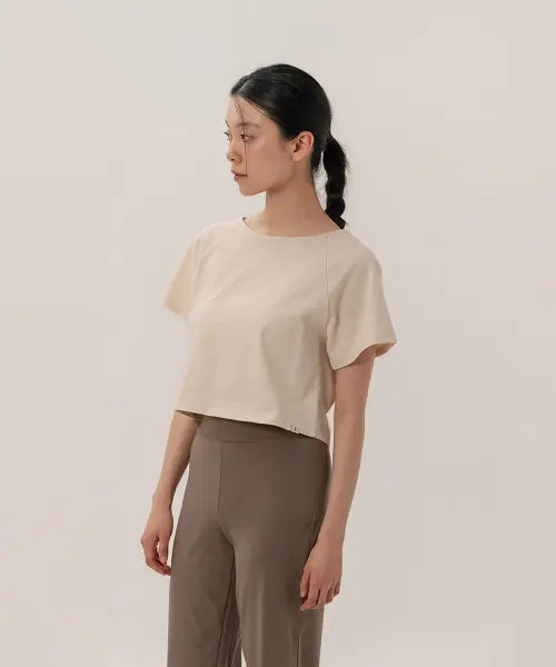 [SOHAMSOHAM] Raglan crop t-shirt _12colors