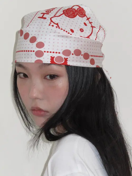 [RAIVE] RAIVE X HELLO KITTY Scarf in Red UF6SX132-63
