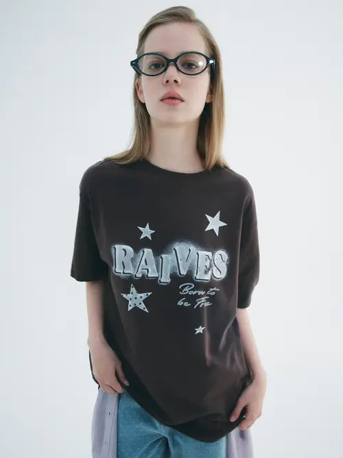 [RAIVE] New Star RAIVES Graphic T-shirts VW6ME443_2color