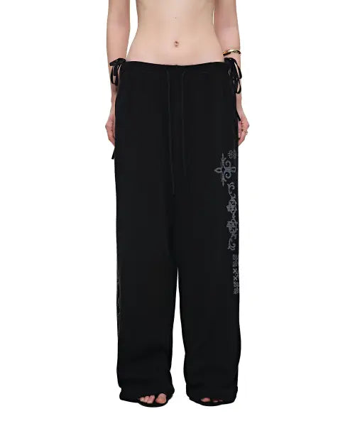 [TOOMUCHTAX] Leo Waffle Pants Black / 레오 와플 팬츠 블랙