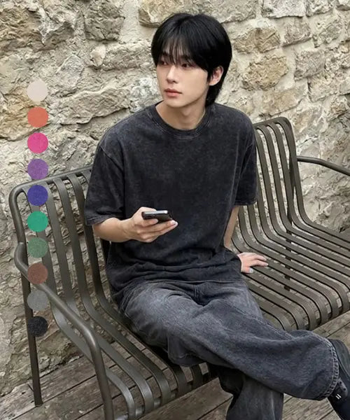 [STANDARDERROR] 87-STAN260 Basic Pigment OverFit Short-Sleeved T-shirt (10color) / 87-STAN260 베이직 피그먼트 오버핏 반팔 티셔츠 (10color)