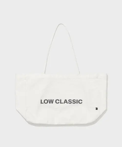 [LOW CLASSIC] LOGO CANVAS BAG_OFF WHITE [LC267BA02OW]
