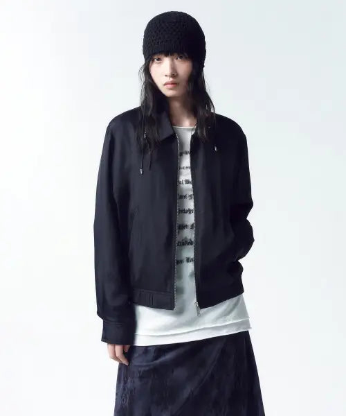 [INSILENCE WOMEN] Minimal Satin Jumper BLACK / 미니멀 새틴 점퍼 BLACK