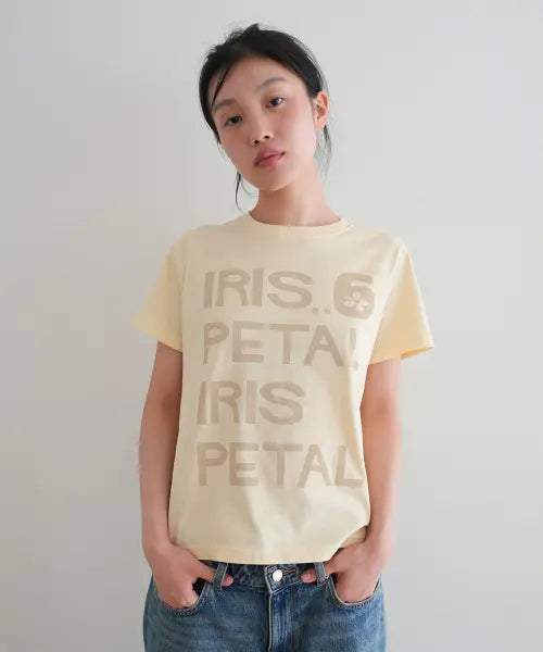 [NAATS] Iris petal t-shirt, yellow