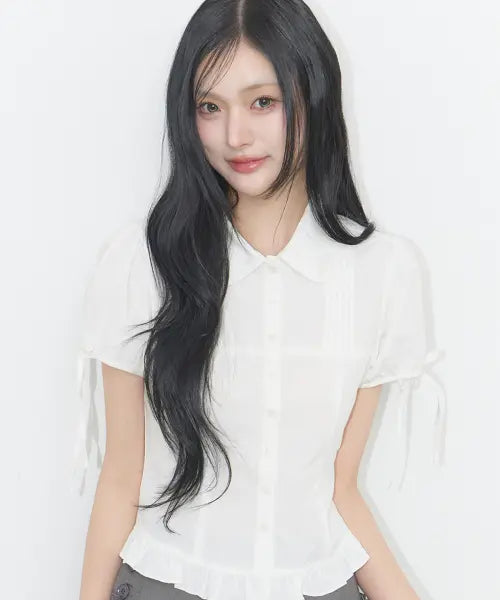 [ILLIGO] SERA PUFF BLOUS WHITE / 세라 퍼프 블라우스 화이트