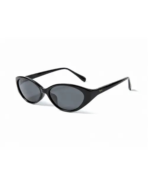 [HANGLE] Slim Curved Line Sunglasses Black / 슬림 커브드라인 선글라스 블랙