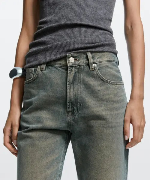 [MASSIMO DUTTI] High-Rise Straight Fit Jeans / 하이라이즈 스트레이트 핏 진