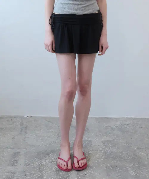 [PISCESS] Foldover Skirt Shorts / 폴드오버 스커트 쇼츠__3Color
