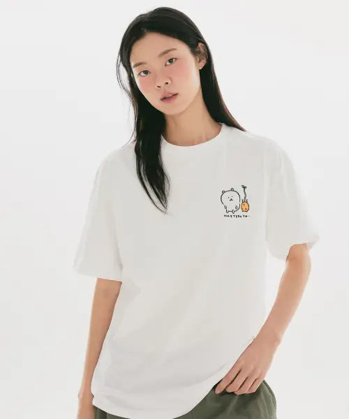 [SPAO] Gom & Bear Short Sleeve T-shirt (MULTI) / [담곰이] 반팔 티셔츠(MULTI)_SPRLG25U01