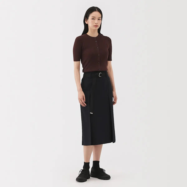 [MUJI] Cotton Knit Short Sleeve Cardigan / 강연 코튼 니트 반소매 가디건