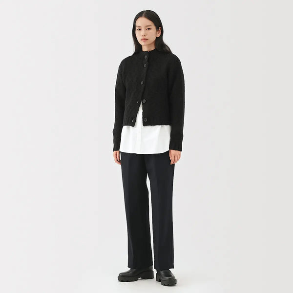 [MUJI] Merino Wool Low Gauge Short Cardigan / 메리노 울 로우 게이지 쇼트 가디건