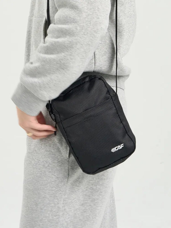 [Le Coq Sportif] Lecaf Square Cross Bag Black / 르까프 사각 크로스백 블랙