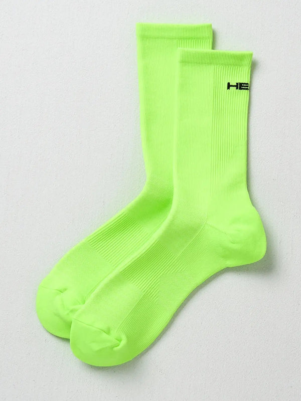 [Head] HEAD Crew Socks Neon Green / HEAD 장목 양말 네온그린