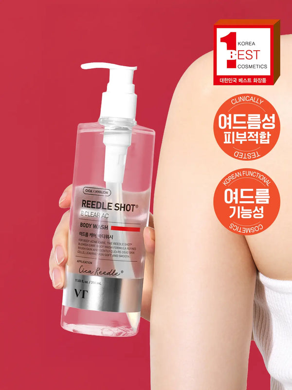 [VT] VT Cosmetics Reedle Shot B Clear AC Body Wash 350ml / [등드름케어]VT 리들샷 비 클리어 AC 바디워시 350 ml