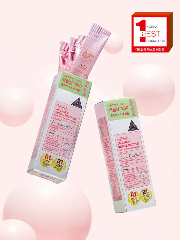 [VT] VT Collagen Riddle Shot S50 Facial Boosting First Ampoule (2ml x 6) / VT 콜라겐 리들샷 S50 페이셜 부스팅 퍼스트 앰플 2ml 6개입