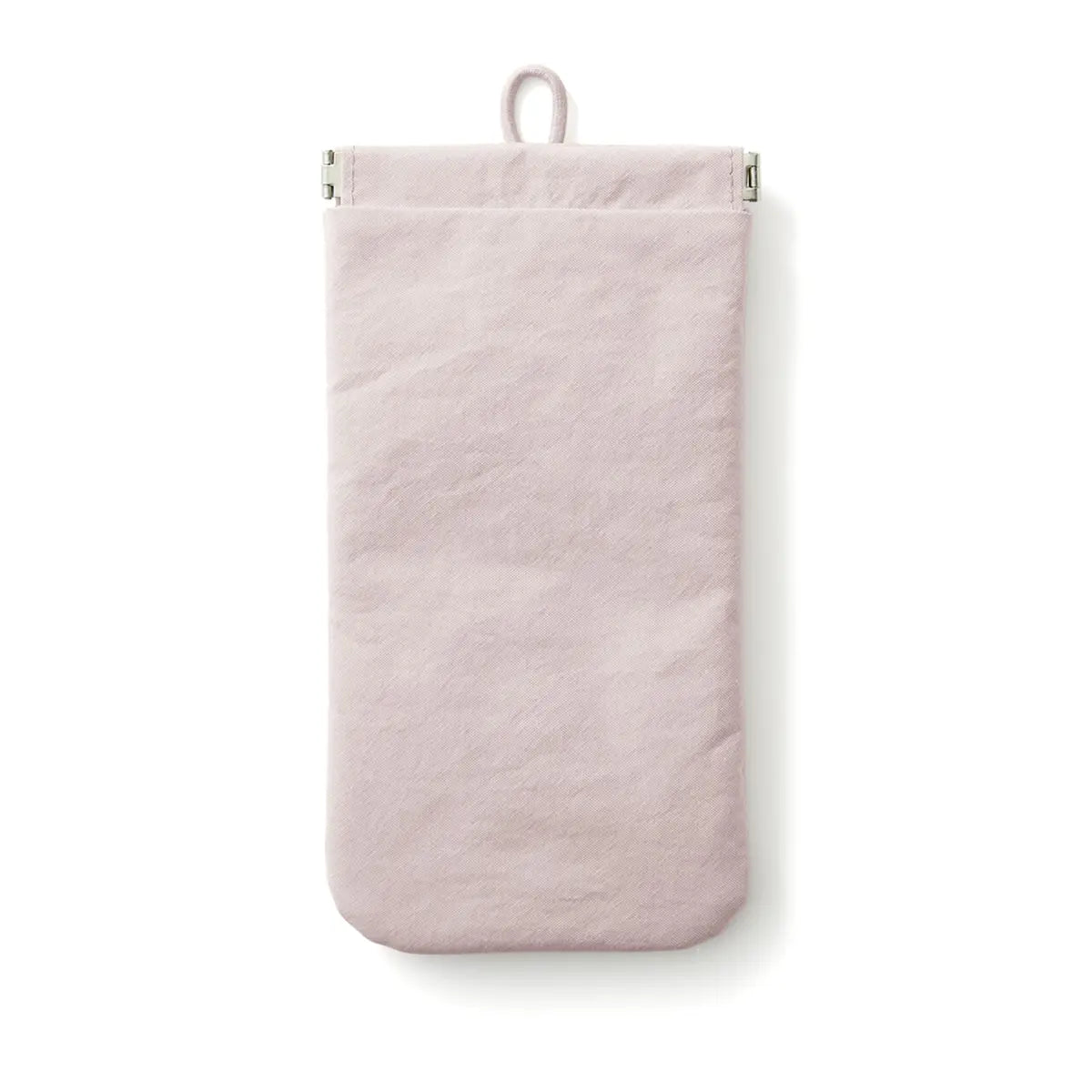 [MUJI] Nylon Pouch - Pink (M) / 나일론 한 손으로 열 수 있는 파우치 핑크 M