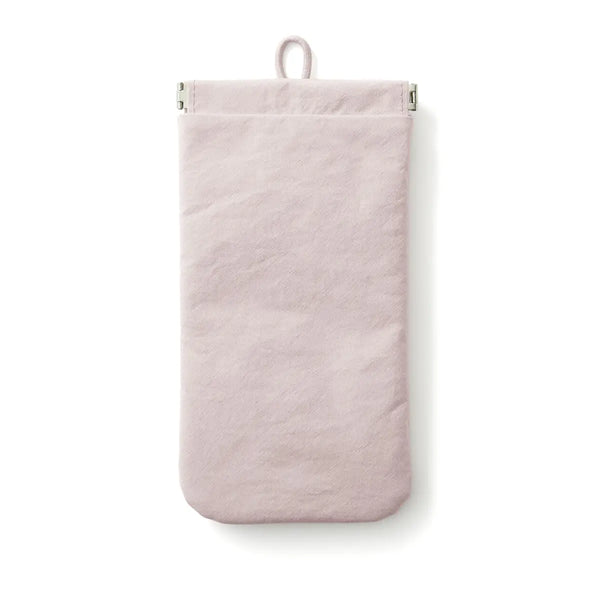 [MUJI] Nylon Pouch - Pink (M) / 나일론 한 손으로 열 수 있는 파우치 핑크 M
