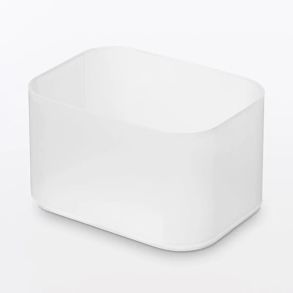 [MUJI] Recycled Polypropylene Blend Makeup Box (Half Size, Horizontal) / 재생 폴리프로필렌 혼용 메이크 박스 1/2가로형・하프