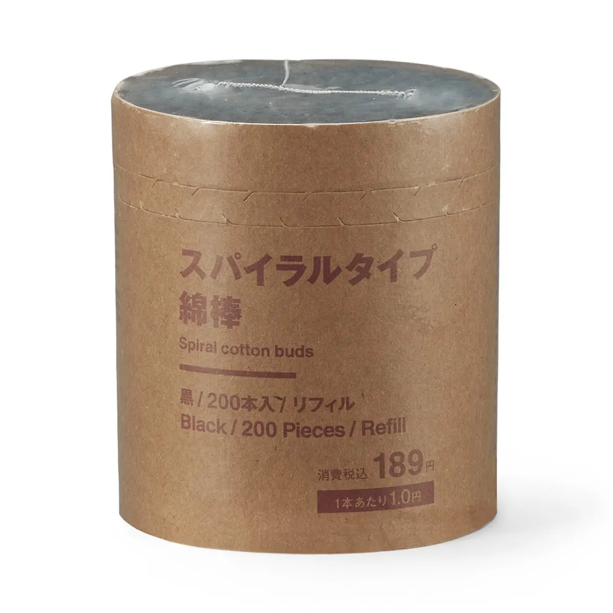 [MUJI] Cotton Swabs, Curved Tip, Refill, Black / 면봉ㆍ곡선 타입ㆍ리필ㆍ블랙