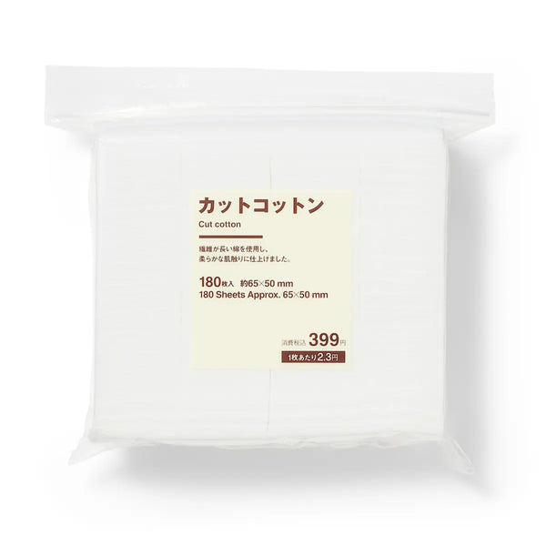 [MUJI] Cotton Pads (180 Count) / 코튼 컷트ㆍ180매