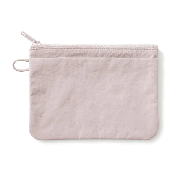 [MUJI] Nylon Flat Pouch M - Pink / 나일론 플랫 파우치 핑크 M