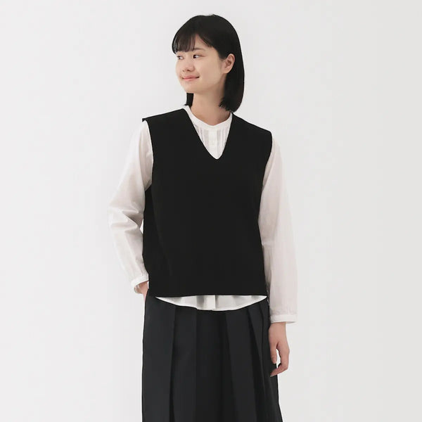 [MUJI] Washable Milano Rib Vest / 워셔블 밀라노 리브 베스트
