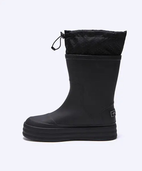 [OTZ] Polka Dot Mid Rain Boots Black / 도트 레인부츠 미들 블랙 OZV6GA239B