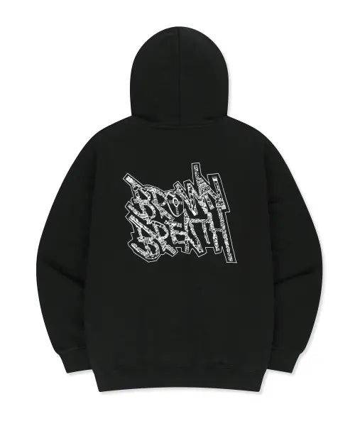 [BROWNBREATH] BB 20TH DOODLE TAG HOODIE - BLACK
