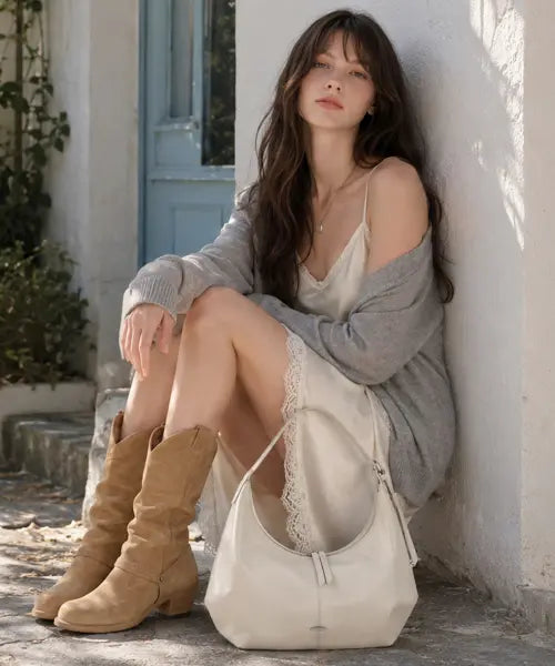 [TALLI] Milo Peanut Bag_Ivory / [5th] 밀로 피넛백26_아이보리