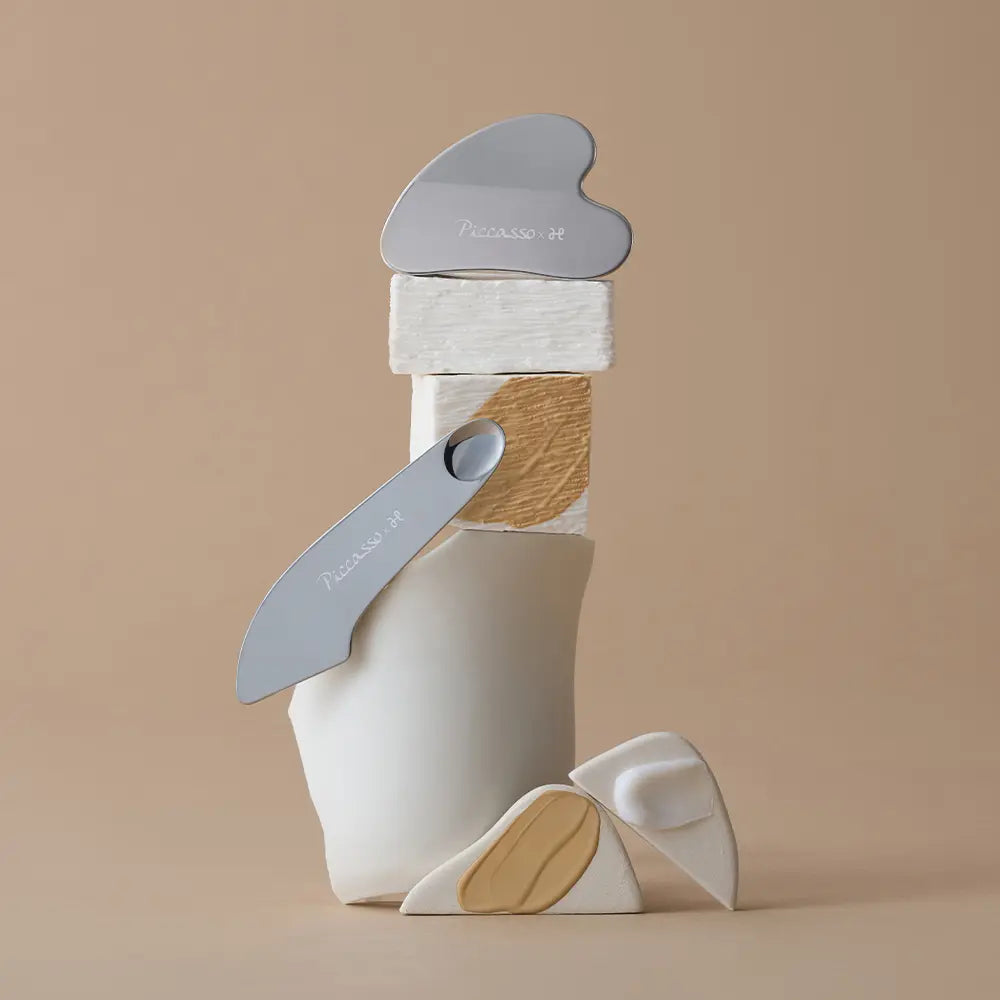 [PICCASSO] Picasso Makeup Spatula (2 Types) / 피카소 투웨이/커브드 메이크업 스파츌라 (2종 중 택1)