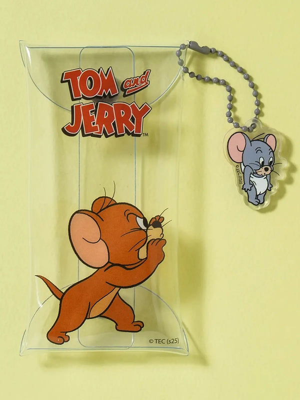 [DAISO] Tom and Jerry Snap Pouch Keychain Jerry / 톰과제리 똑딱이 키링 파우치 제리