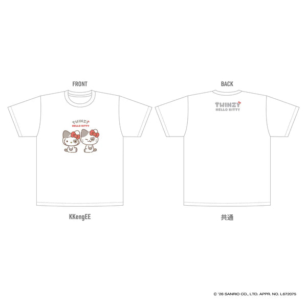 [ITZY] T-shirt - TWINZY×HELLO KITTY