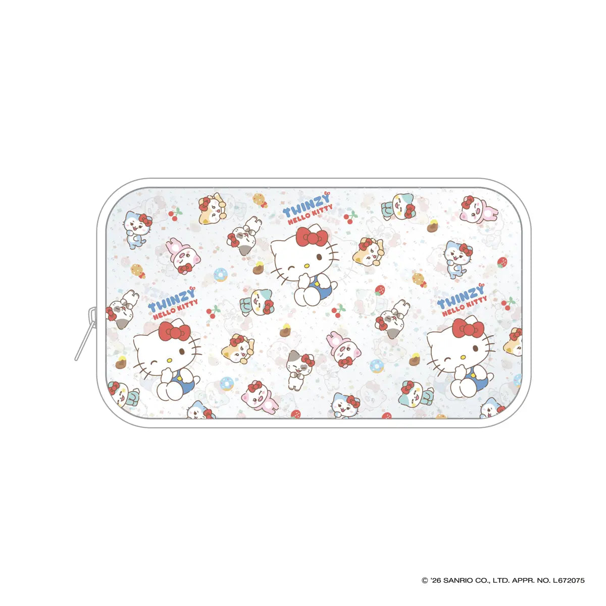 [ITZY] Glitter pouch - TWINZY×HELLO KITTY